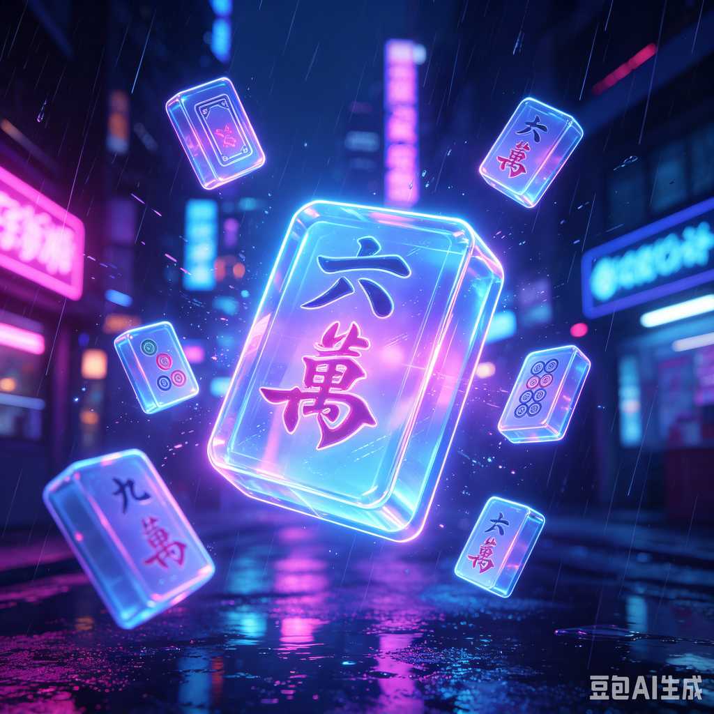 clear transparent mahjong tiles